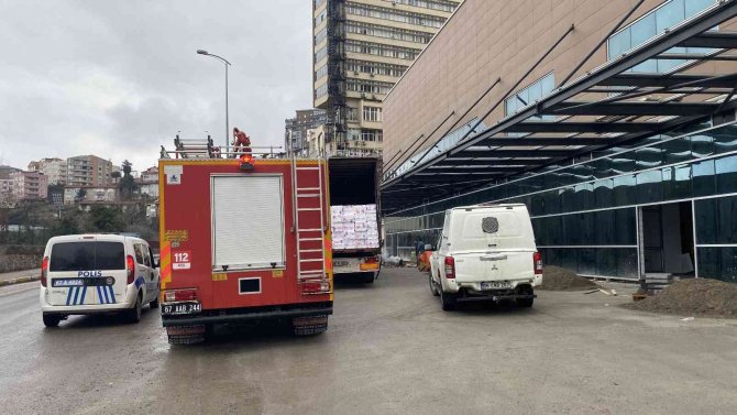 Hastane İnşaatında Yangın Paniği