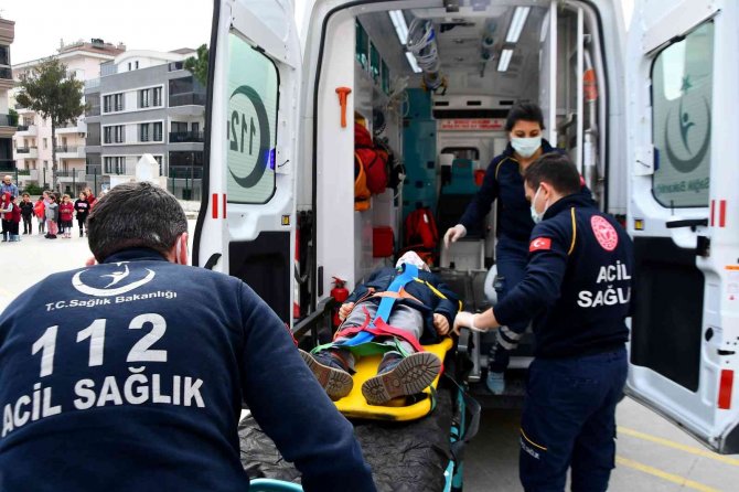 Söke’de Gerçeğini Aratmayan Deprem Tatbikatı