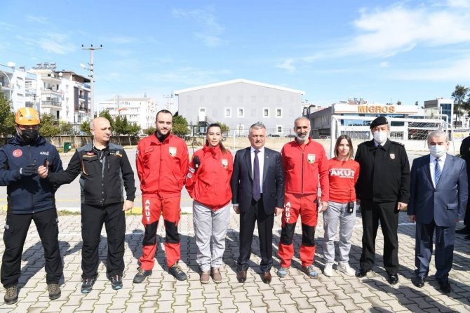 Antalya’da Deprem Anı Ve Tahliye Tatbikatı