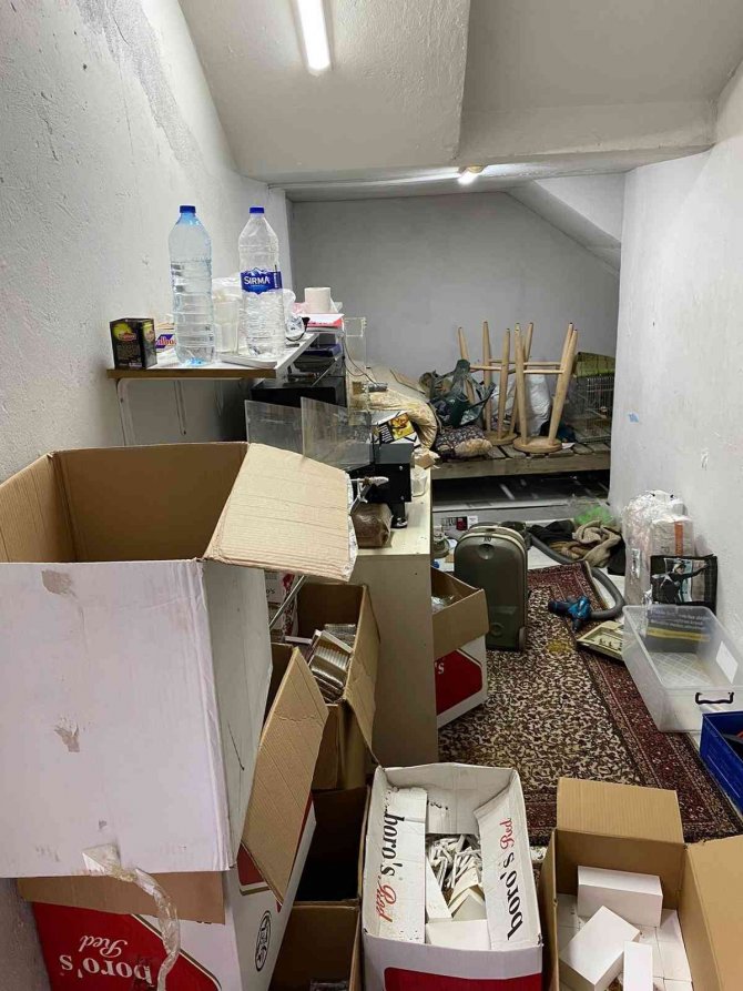 Çine’de Kaçak Sigara İmalathanesine Baskın