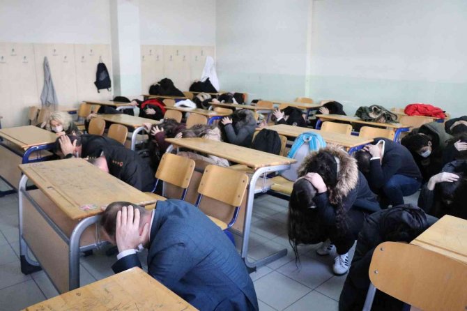 Bolu’da Deprem Tatbikatı