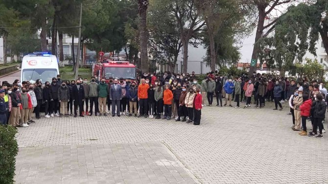 Datça’da Deprem Ve Tahliye Tatbikatı Yapıldı