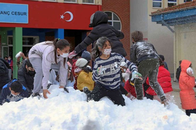 Çocuklara Kar Sürprizi