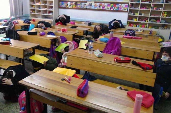 Afad’dan Deprem Anı Tahliye Tatbikatı