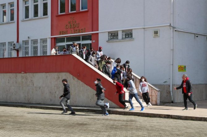 Ordu’da Deprem Tatbikatı