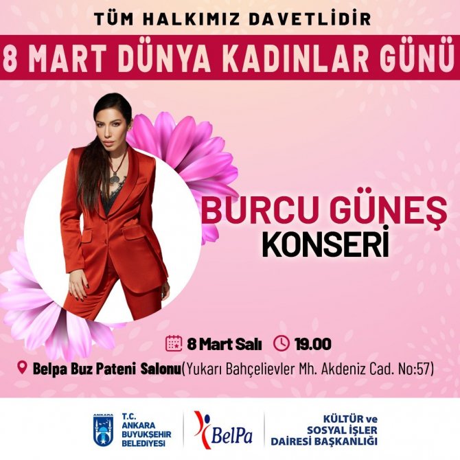 Burcu Güneş, Kadınlar Günü İçin Ankara’da Konser Verecek