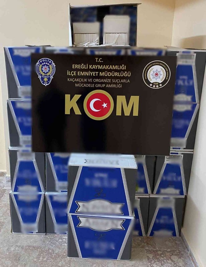 Konya’da 430 Bin Adet Gümrük Kaçağı Makaron Ele Geçirildi