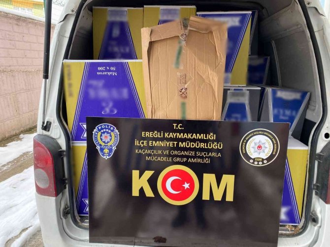Konya’da 430 Bin Adet Gümrük Kaçağı Makaron Ele Geçirildi