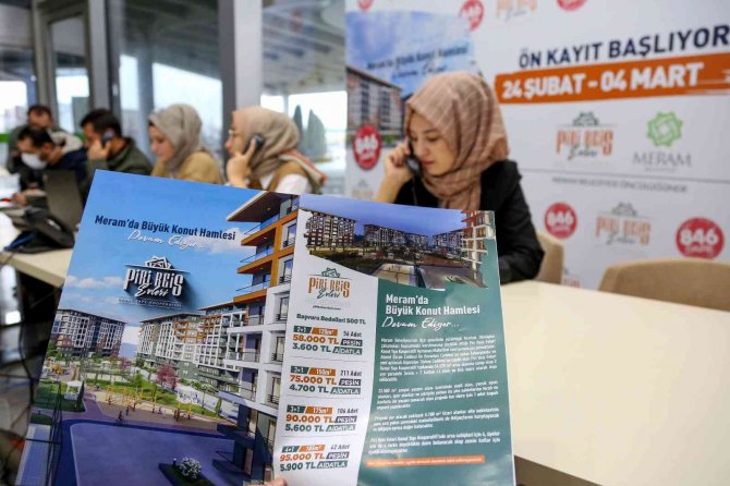 Meram Belediyesi’nin Yeni Kooperatifine Rekor Başvuru