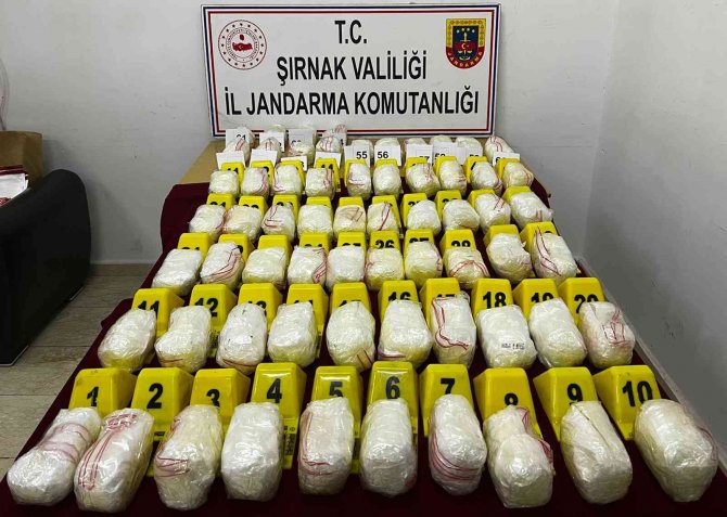 Şırnak’ta 33 Kilogram Metamfetamin Ele Geçirildi