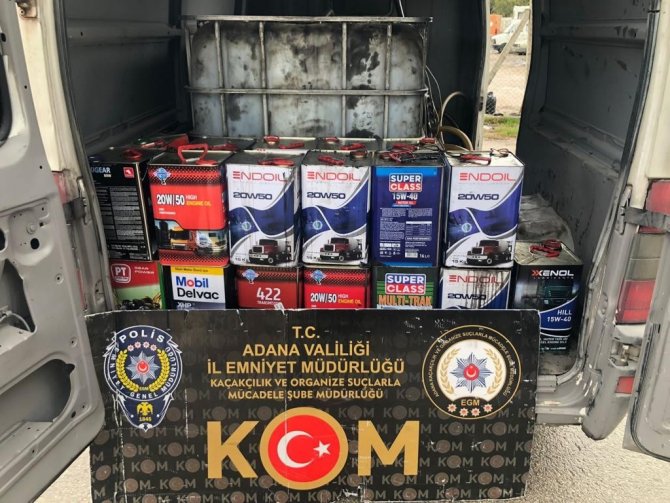 Adana’da 3 Bin 700 Litre Kaçak Akaryakıt Ele Geçirildi