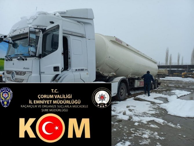 Çorum Polis’inden Kaçak Akaryakıt Operasyonu