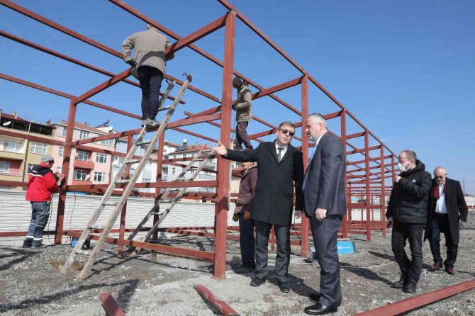 1. Sınıf Atık Getirme Merkezi’nin Temel İmalatı Bitti