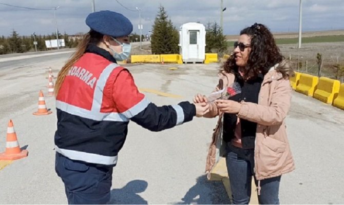 Jandarma Ekiplerinden ’Kadınlar Günü’ Mesaisi