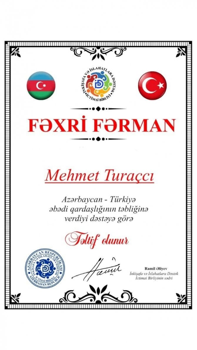 Adanalı Gazeteciye Azerbaycan’dan Ödül