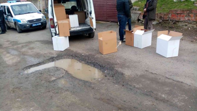 Çorlu’da Kovalamaca Sonrası Yakalanan Araçtan 180 Bin Makaron Çıktı