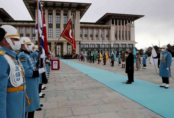 Cumhurbaşkanı Erdoğan, İ̇srail Devlet Başkanı Herzog’u Resmi Törenle Karşıladı