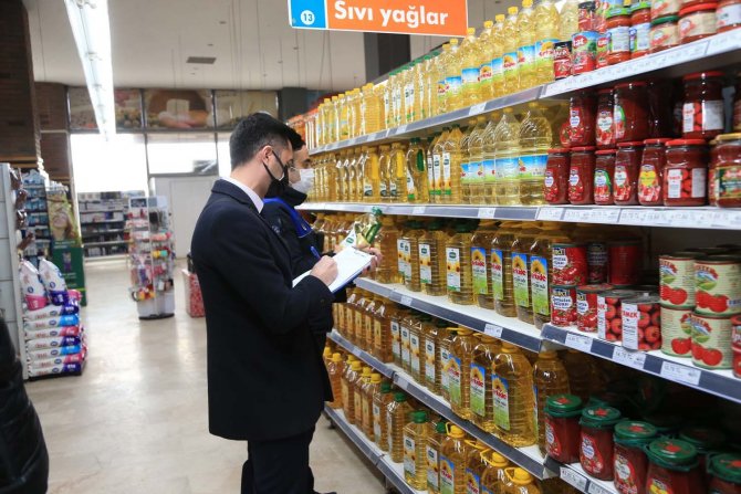 Denizli’de Zincir Marketlerde Sıvı Yağ Denetimleri Devam Ediyor