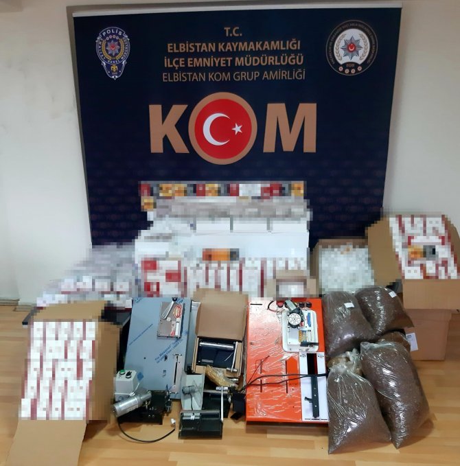 Kaçak Sigara İmalathanesine Dönüştürülen Eve Operasyon