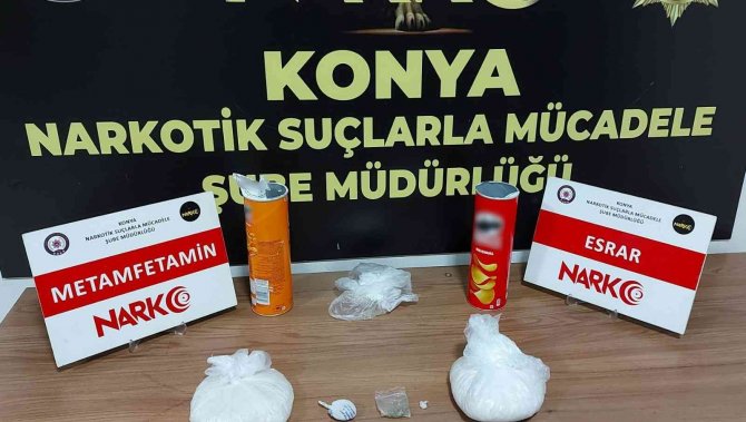 Konya’da Cips Kutularının İçinden Uyuşturucu Çıktı
