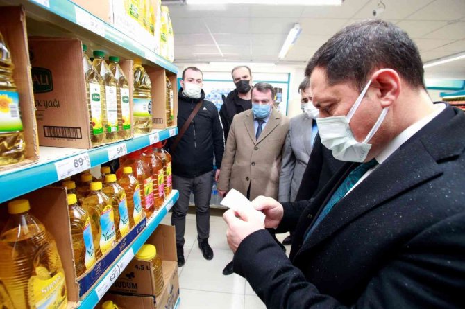 Vali Masatlı’dan Marketlere Yağ Ve Fiyat Denetimi