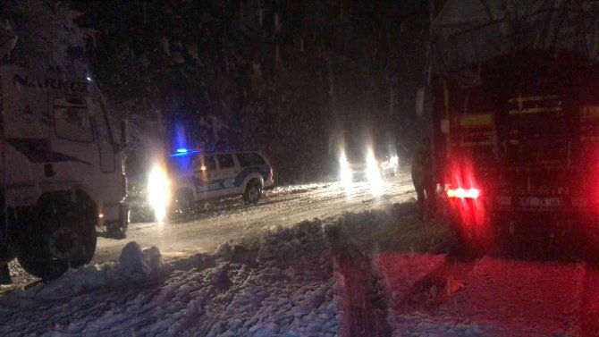 Antalya-konya Karayolunda Kar Yağışı Yeniden Başladı