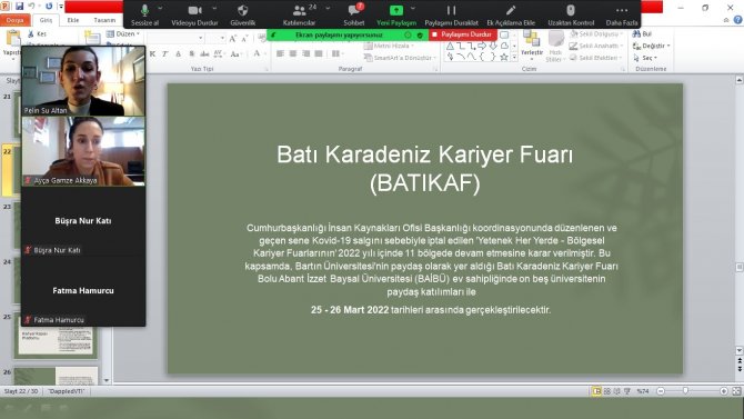 Bartın Üniversitesinde Batıkaf’ta Sunulan Fırsatlar Anlatıldı