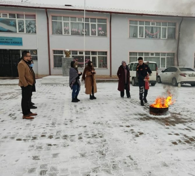Dodurga İ̇lkokulu Öğrencilerine Yangın Eğitimi