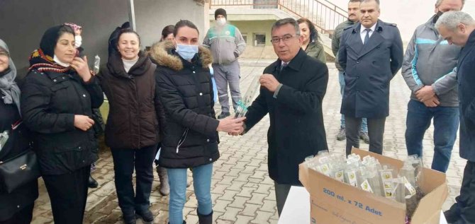 Seyitgazili Kadınlara Lavanta Fidanı Dağıtıldı