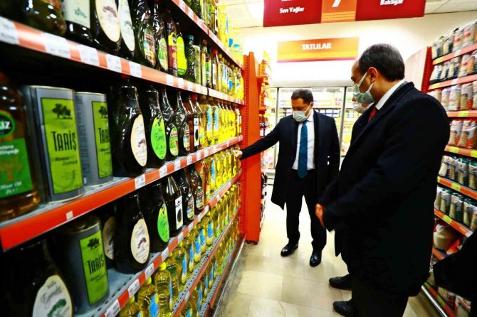 Vali Masatlı’dan Marketlere Yağ Ve Fiyat Denetimi