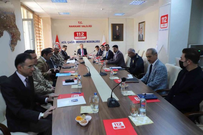 Hakkari’deki Koordinasyon Kurulu Toplantısı