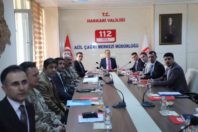 Hakkari’deki Koordinasyon Kurulu Toplantısı