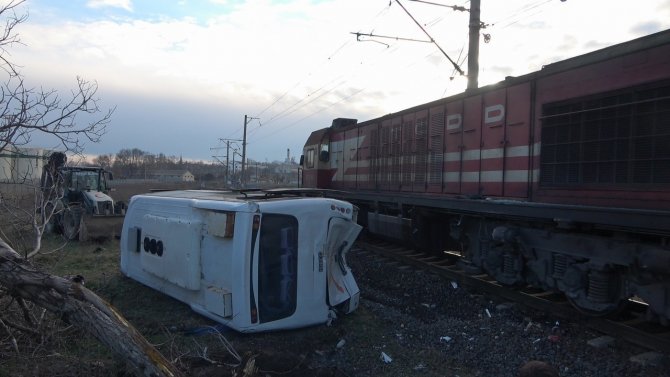 Kırklareli’de 27 Kişinin Yaralandığı İşçi Servisinin Trenle Olan Kazası Kamerada