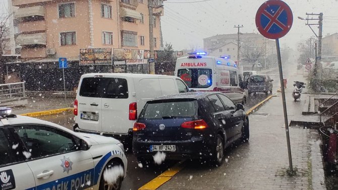 Otomobil İle Motosiklet Çarpıştı: 1 Yaralı