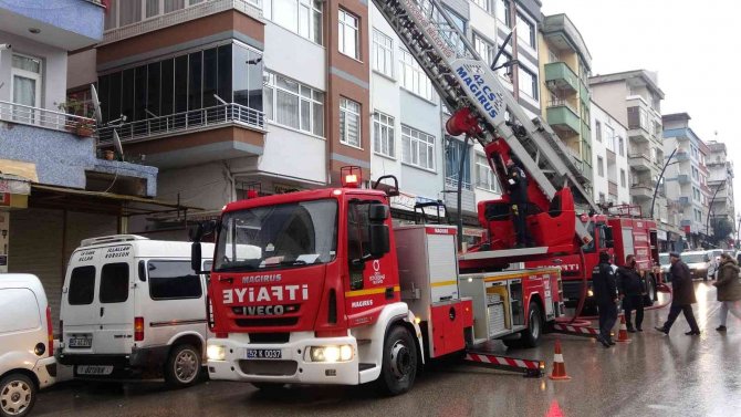 Ordu’da Baca Yangını Paniğe Neden Oldu