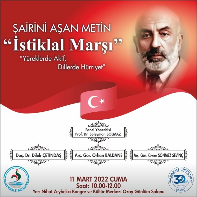 Pamukkale’de İ̇stiklal Marşı’nın 101. Yaşı Anısına Panel Düzenlenecek