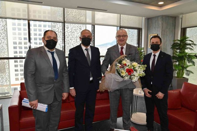 Başkan Ergün Misafirlerini Ağırladı