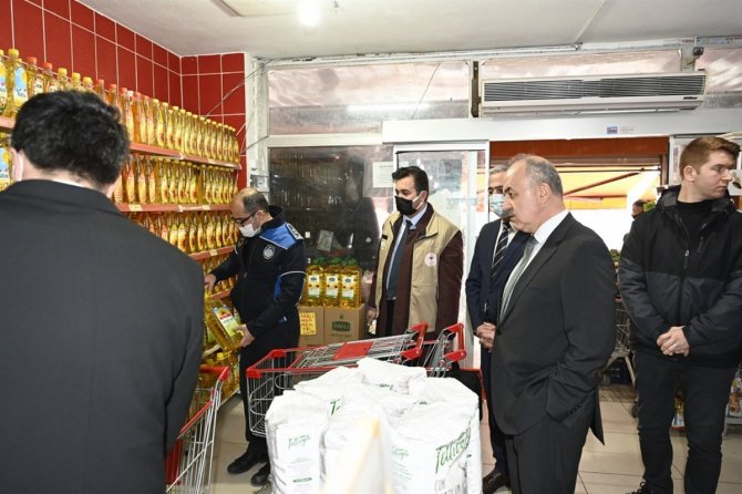 Vali Stokçu Denetimine Katıldı