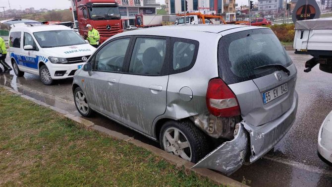 Samsun’da Trafik Kazası: 1 Yaralı