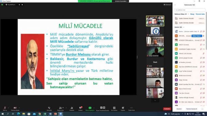 İ̇stiklal Şairi Mehmet Akif Ersoy, Bartın Üniversitesinde Anıldı