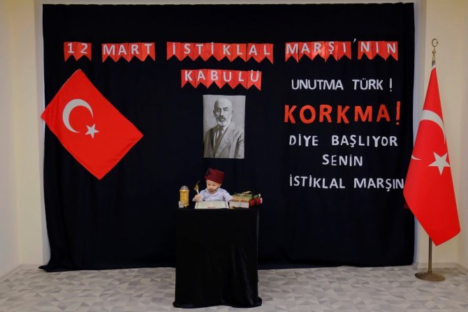Belediye Çocuk Bakımevi’nde İ̇stiklal Marşı Coşkusu