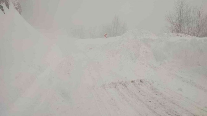 Kastamonu’da Karayoluna Çığ Düştü, Yol Ulaşıma Kapandı