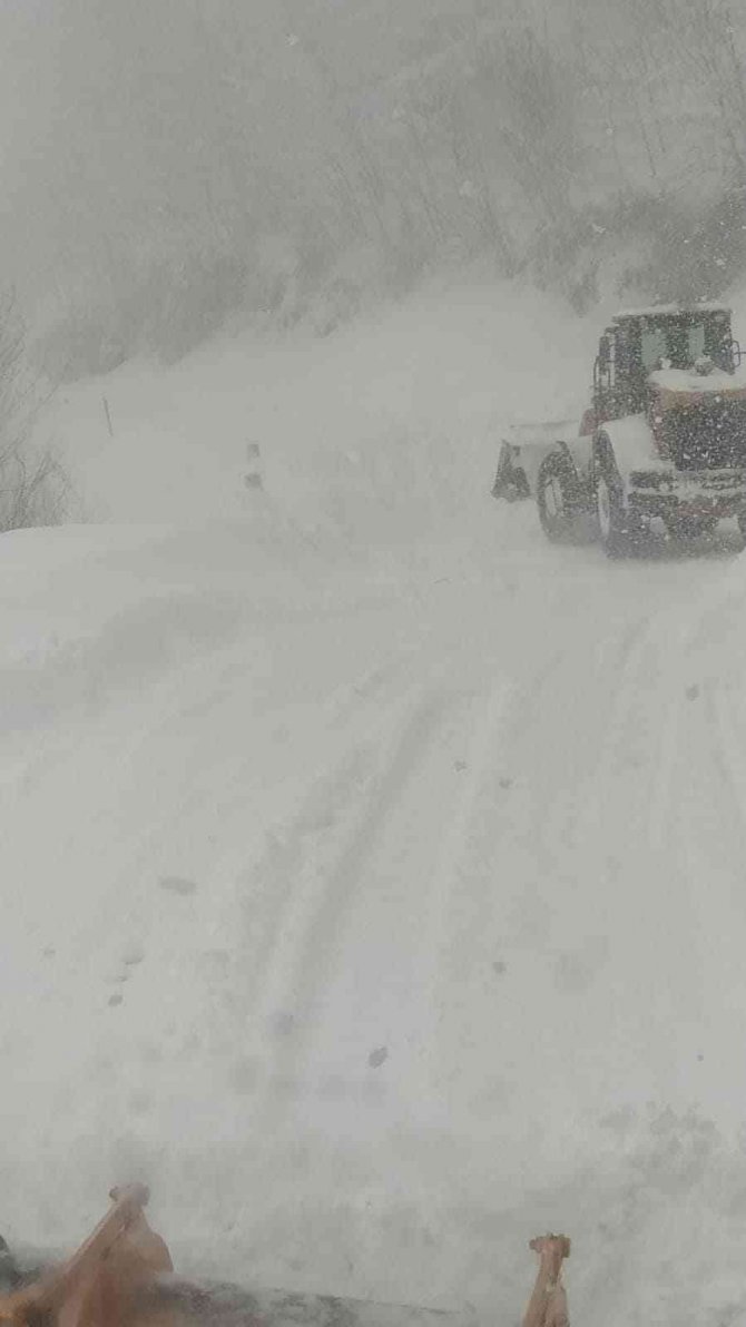 Kastamonu’da Karayoluna Çığ Düştü, Yol Ulaşıma Kapandı