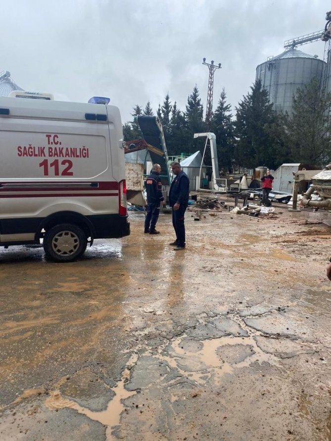 Mardin Osb’de İnşaat Çöktü, 1 İşçi Yaralandı