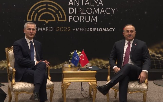 Nato Genel Sekreteri Stoltenberg, Bakan Çavuşoğlu İle Bir Araya Geldi