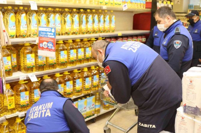 Atakum’da Marketlerde Stok Denetimi
