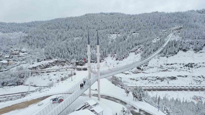 Yaz Aylarında Ziyaretçi Akınına Uğrayan Asma Köprü Çöktü