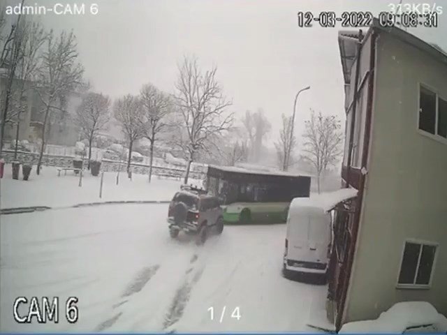 Bursa’da Kayan Arazi Aracı Halk Otobüsüne Kafadan Çarptı..yolcular Ölümden Döndü