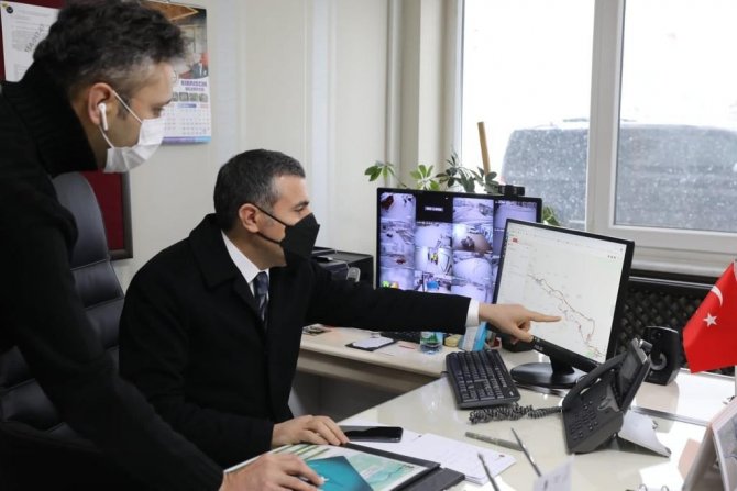 Vali Atay, Yollarda Ki Son Durumu İnceledi
