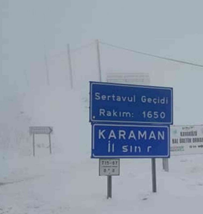 Kapalı Olan Mut Sertavul Geçidi Ulaşıma Açıldı